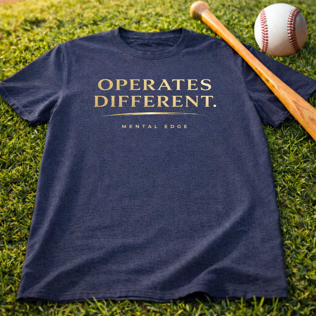 Operates Different. Mental Edge Motivational Graphic T-Shirt