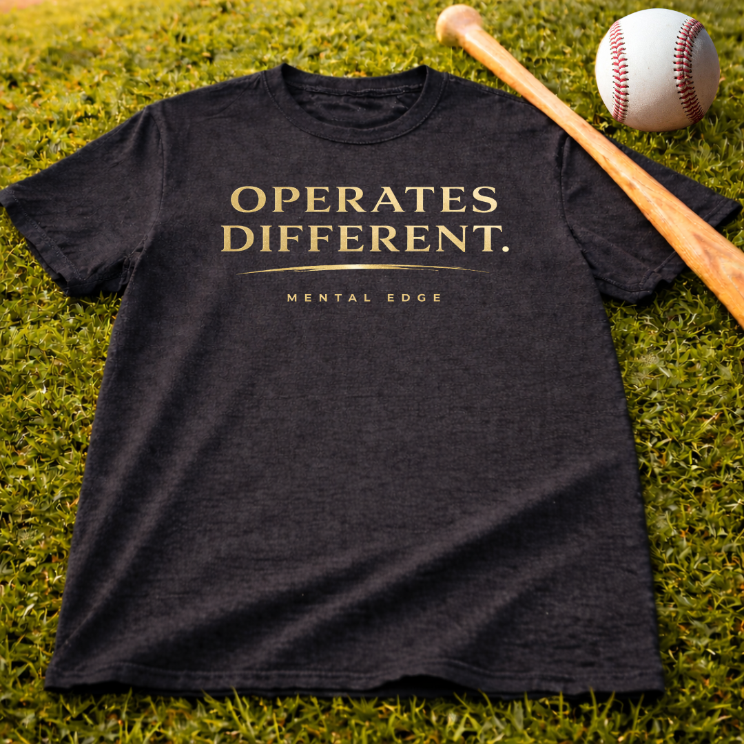 Operates Different. Mental Edge Motivational Graphic T-Shirt