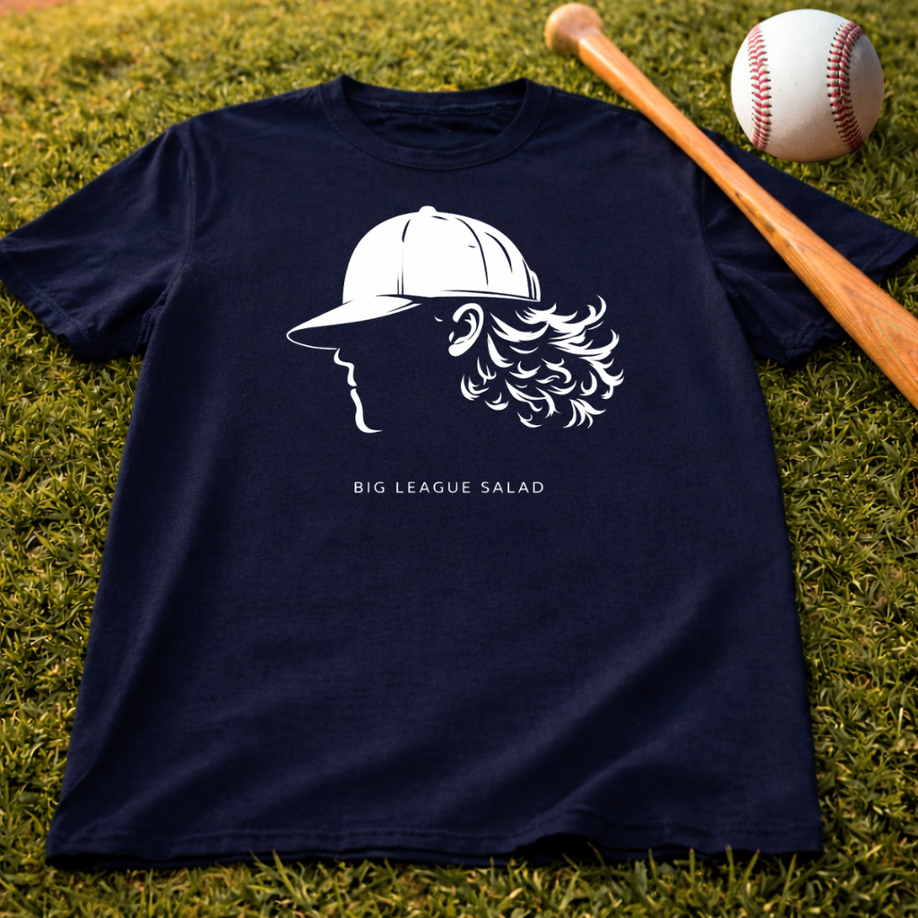 Big League Salad Baseball Cap Silhouette Tee