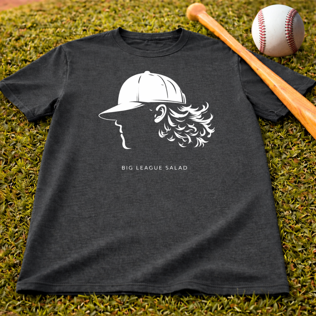 Big League Salad Baseball Cap Silhouette Tee