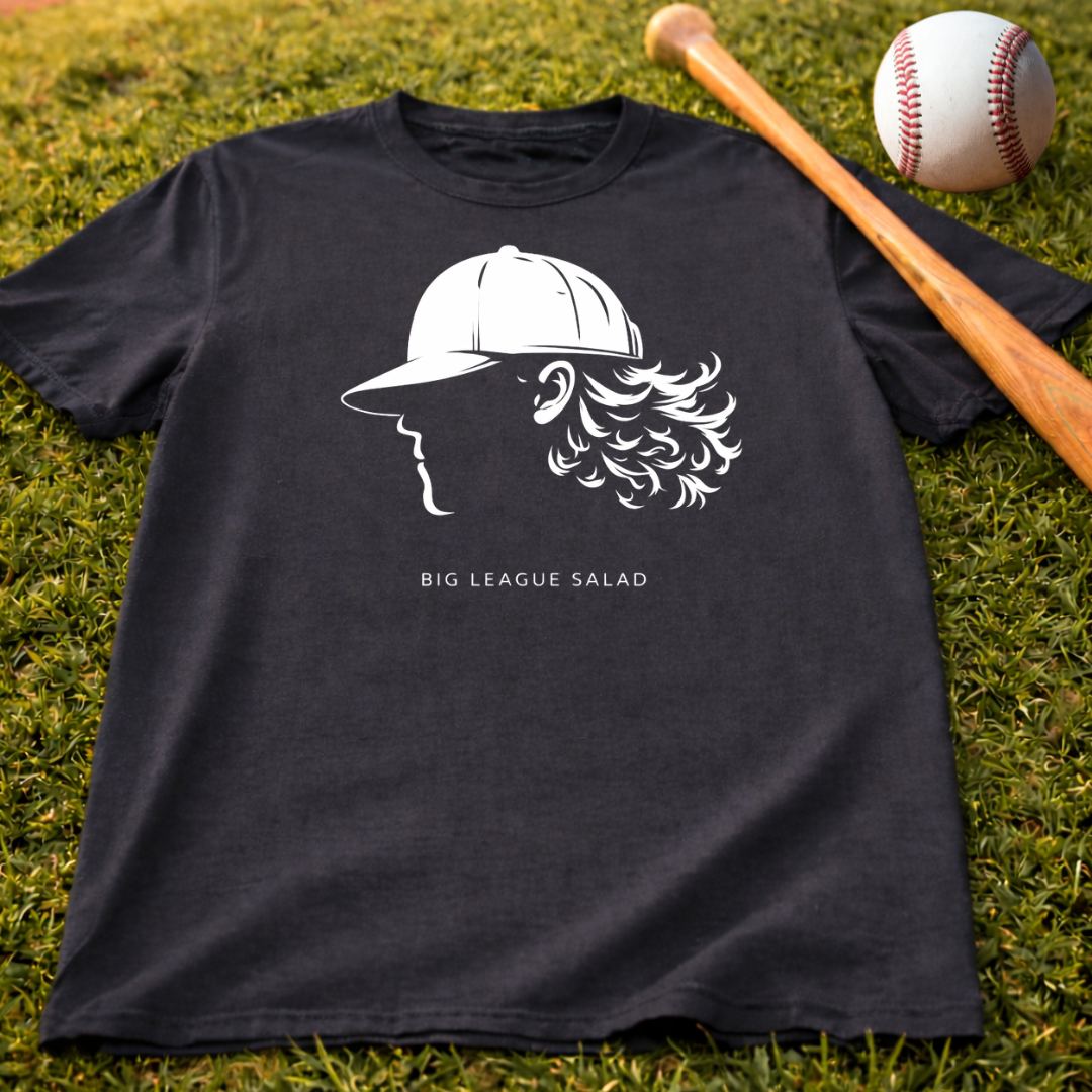 Big League Salad Baseball Cap Silhouette Tee