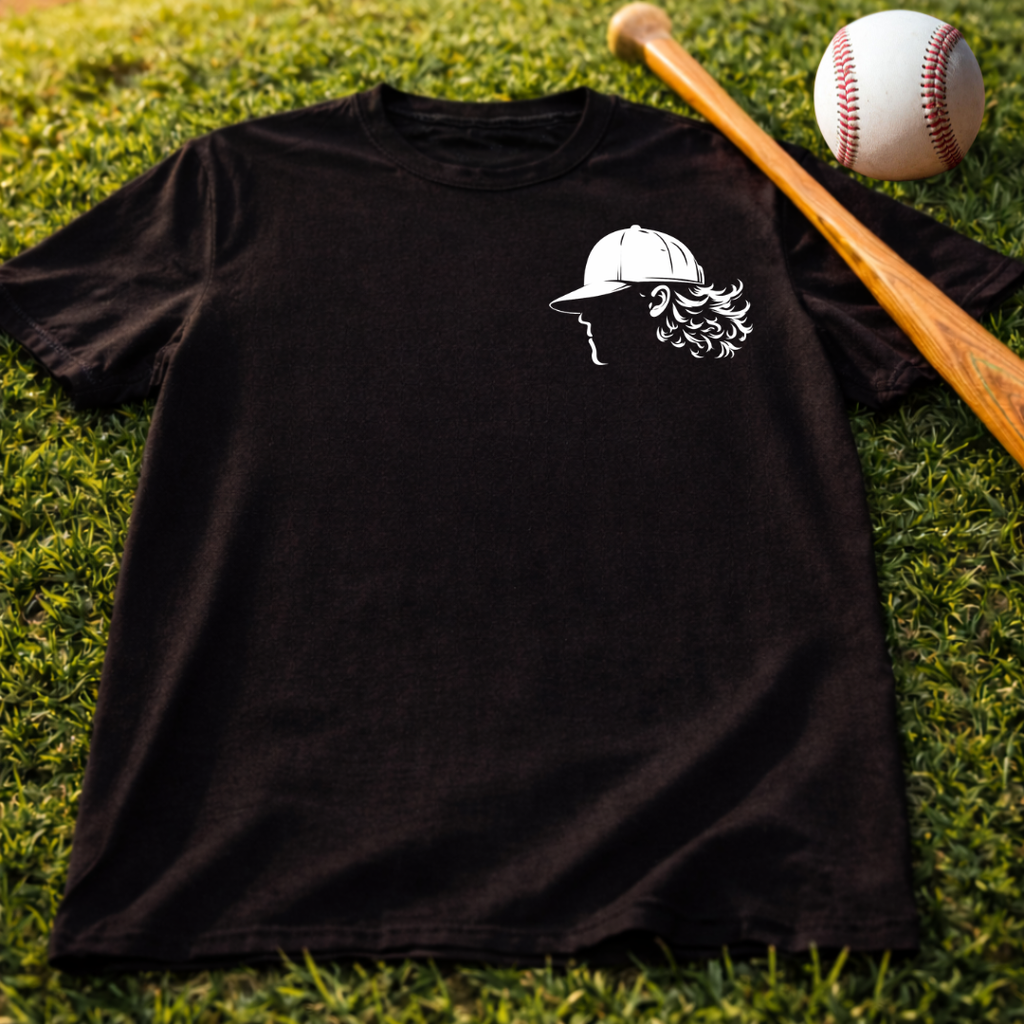 Respect The Flow Tee — Baseball Cap Silhouette Streetwear T‑Shirt