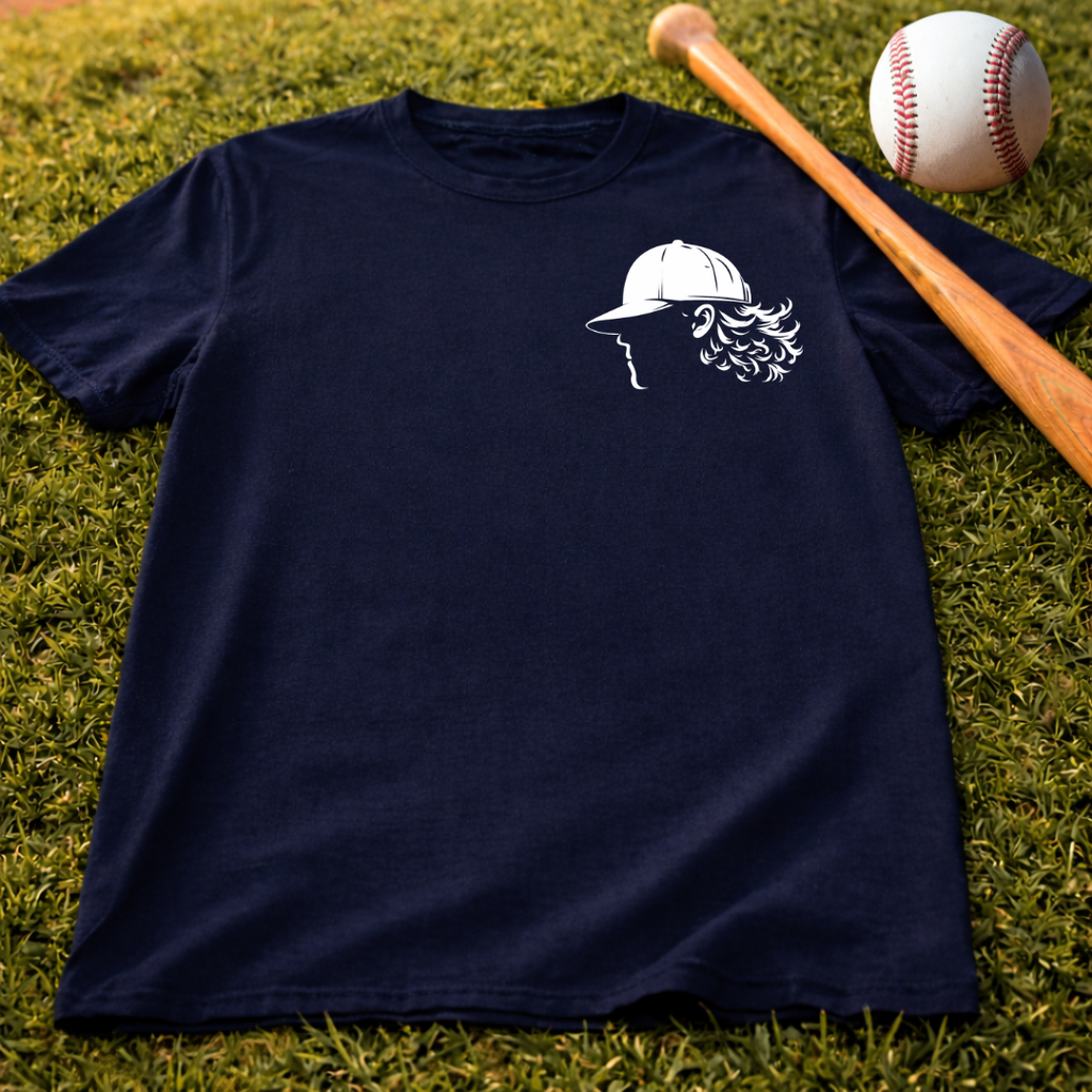 Respect The Flow Tee — Baseball Cap Silhouette Streetwear T‑Shirt
