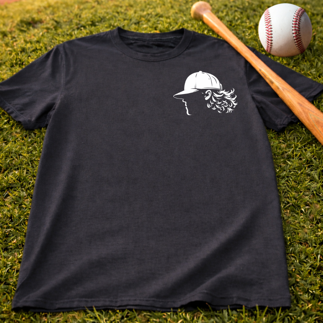 Respect The Flow Tee — Baseball Cap Silhouette Streetwear T‑Shirt