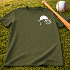 Respect The Flow Tee — Baseball Cap Silhouette Streetwear T‑Shirt