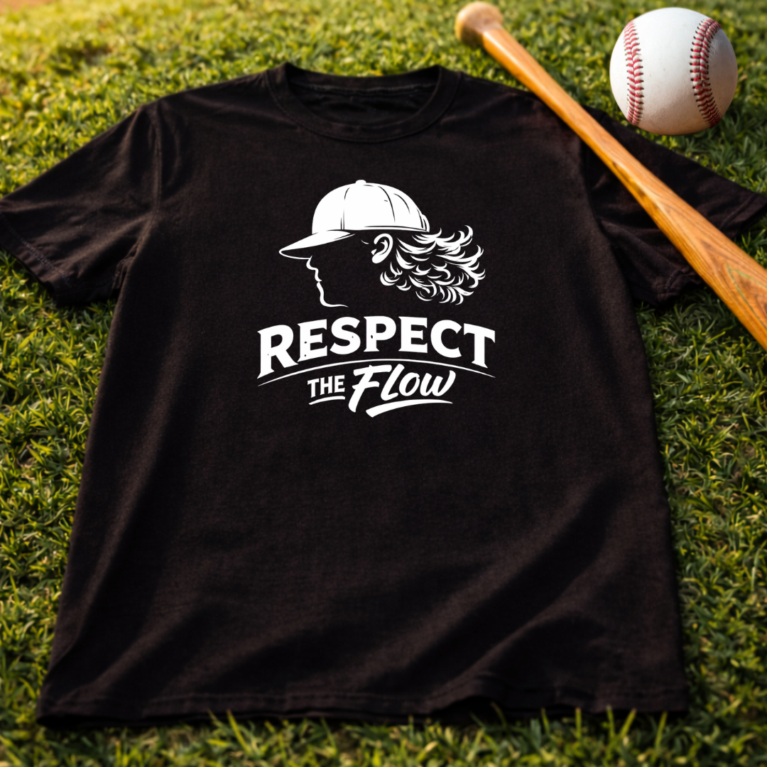 Kids— "Respect the Flow" Baseball T-Shirt