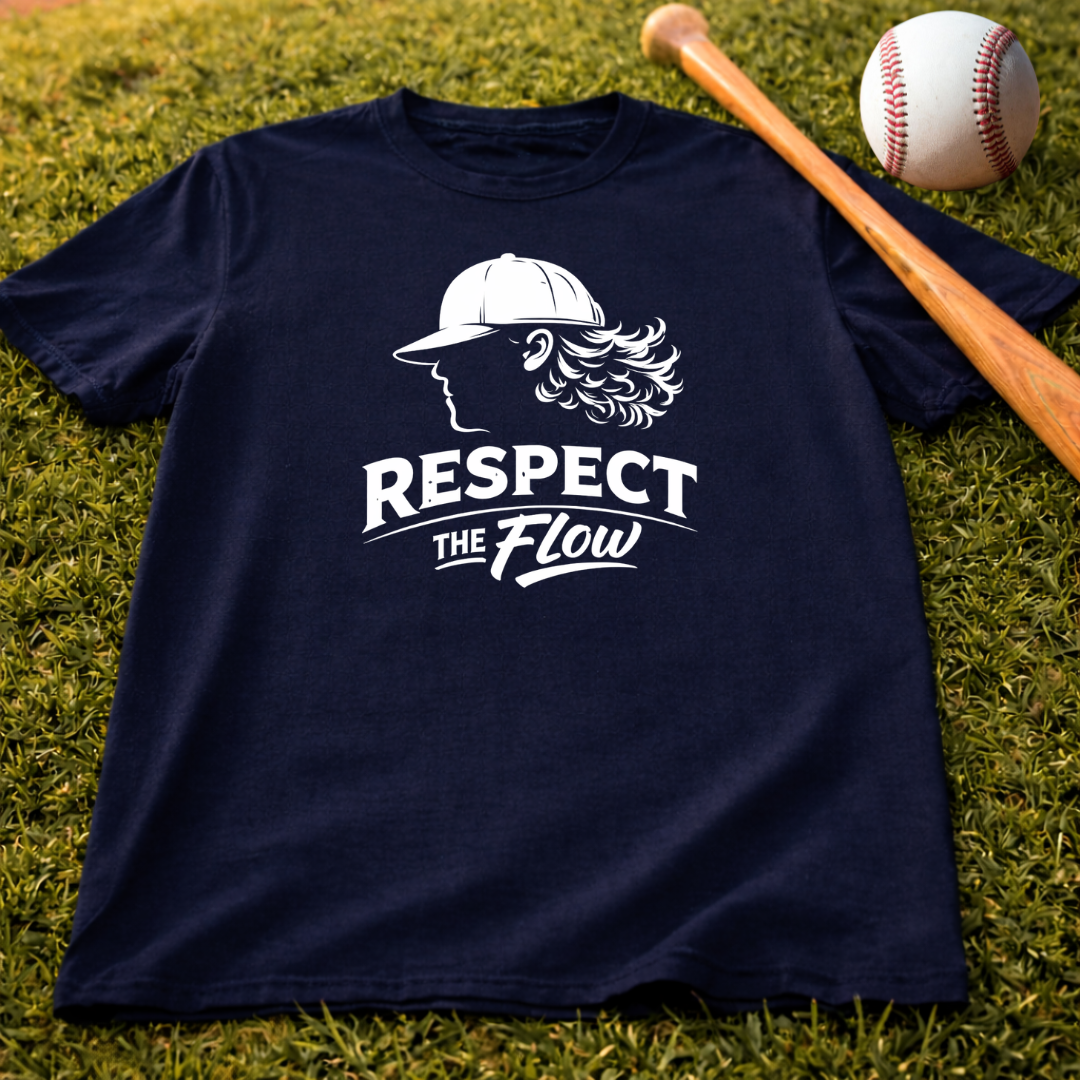 Kids— "Respect the Flow" Baseball T-Shirt