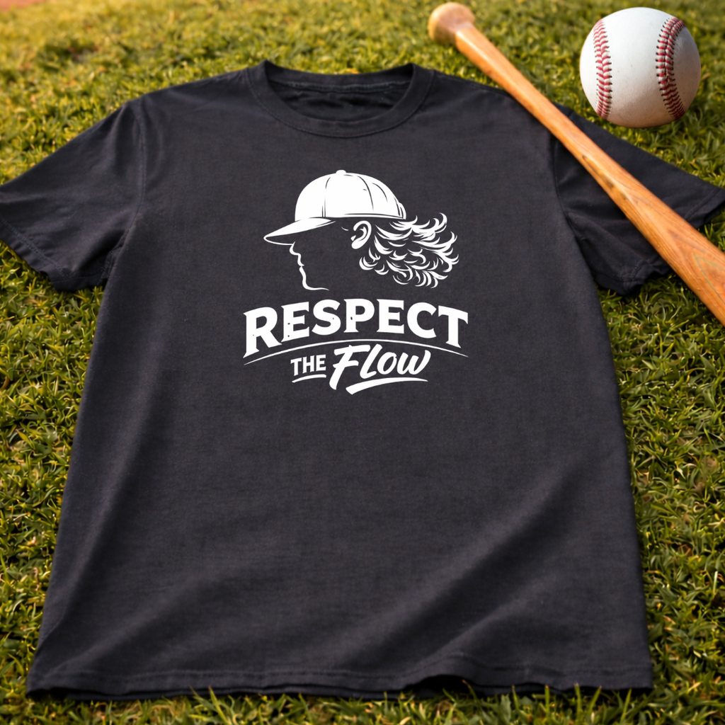 Kids— "Respect the Flow" Baseball T-Shirt