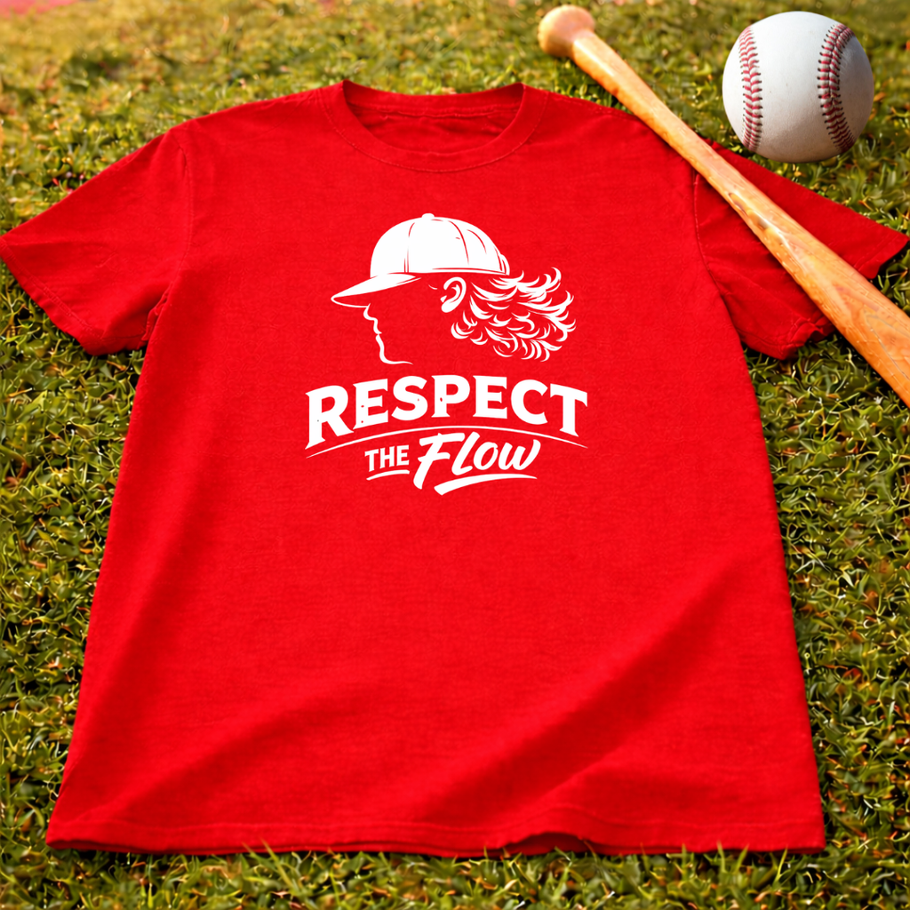 Kids— "Respect the Flow" Baseball T-Shirt