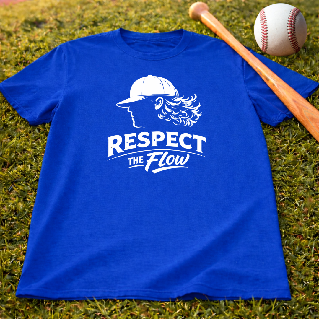 Kids— "Respect the Flow" Baseball T-Shirt