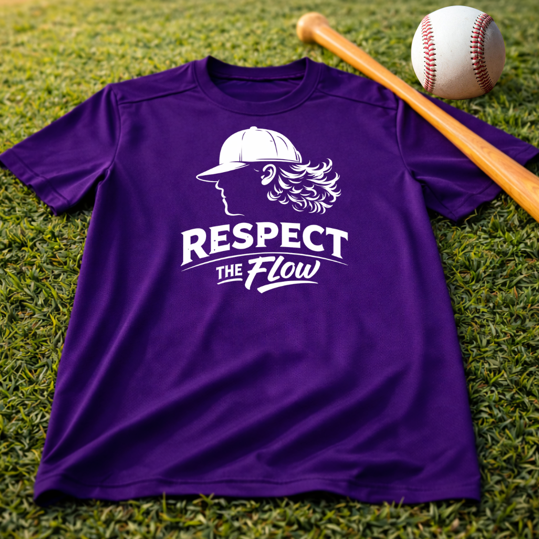 Kids— "Respect the Flow" Baseball T-Shirt