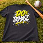 Do Damage Baseball Graphic Tee — Bold Streetwear Shirt