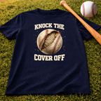 Kids Baseball Tee - "Knock The Cover Off" Vintage Baseball Shirt
