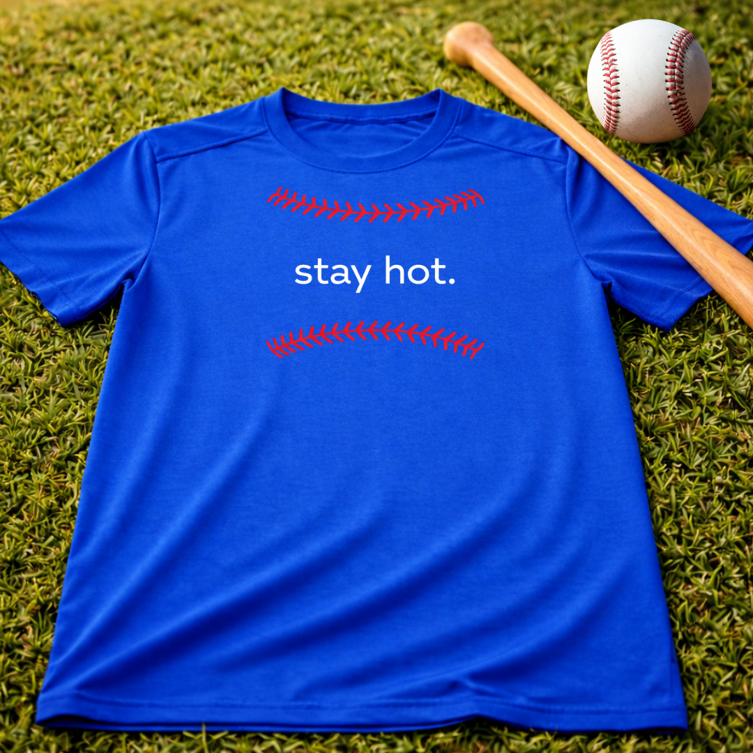 Youth Baseball "stay hot" Dri-Fit T-Shirt