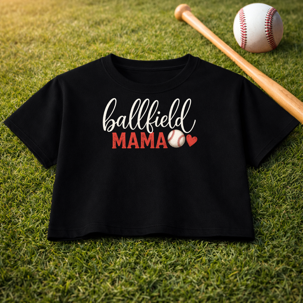 Ballfield Mama Women's Boxy Tee — Cute Baseball Mom Shirt