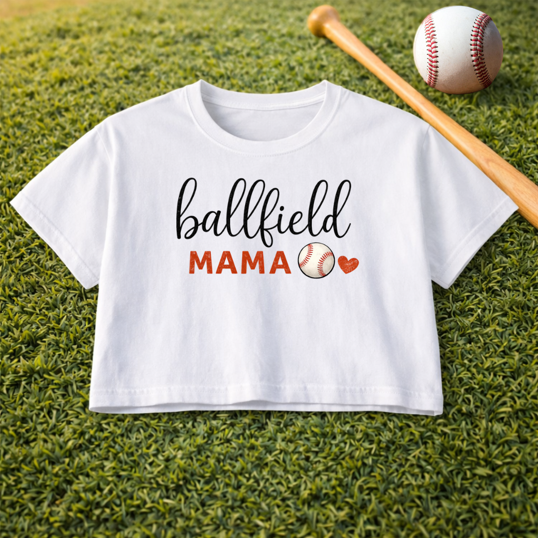 Ballfield Mama Women's Boxy Tee — Cute Baseball Mom Shirt