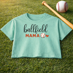 Ballfield Mama Women's Boxy Tee — Cute Baseball Mom Shirt