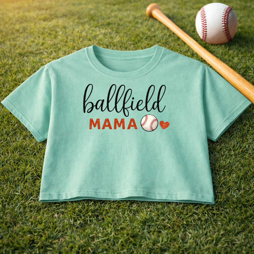 Ballfield Mama Women's Boxy Tee — Cute Baseball Mom Shirt