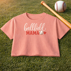 Ballfield Mama Women's Boxy Tee — Cute Baseball Mom Shirt