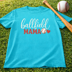Ballfield Mama T-Shirt — Soft Garment-Dyed Baseball Mom Tee