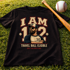 I Am 12 Travel Ball Eligible Baseball T-Shirt