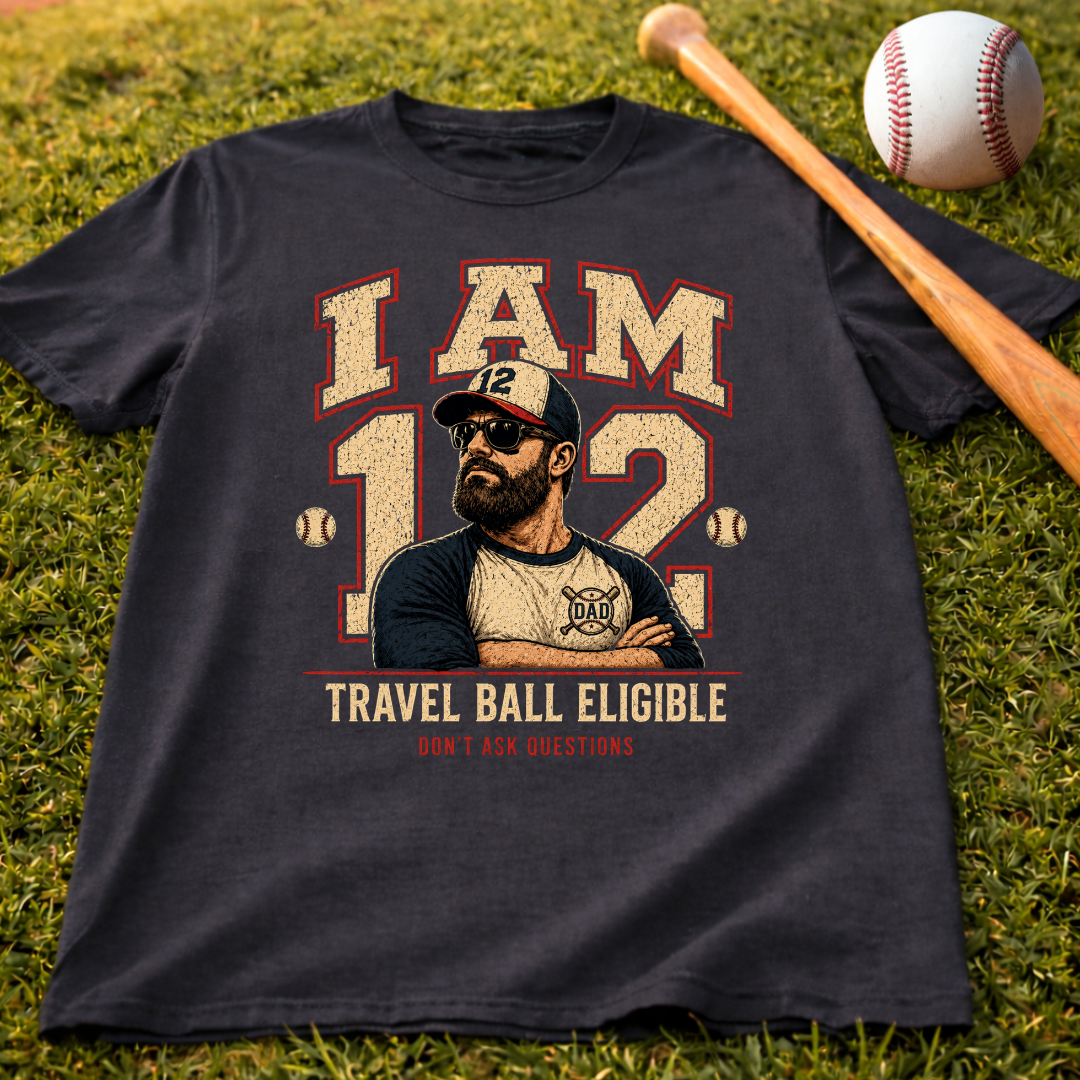 I Am 12 Travel Ball Eligible Baseball T-Shirt