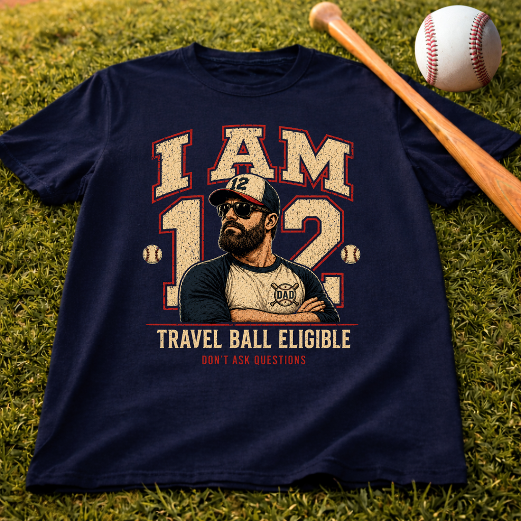 I Am 12 Travel Ball Eligible Baseball T-Shirt