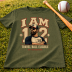 I Am 12 Travel Ball Eligible Baseball T-Shirt