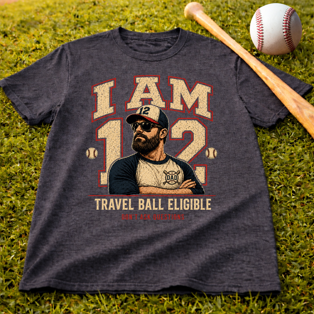 I Am 12 Travel Ball Eligible Baseball T-Shirt