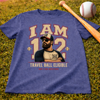 I Am 12 Travel Ball Eligible Baseball T-Shirt