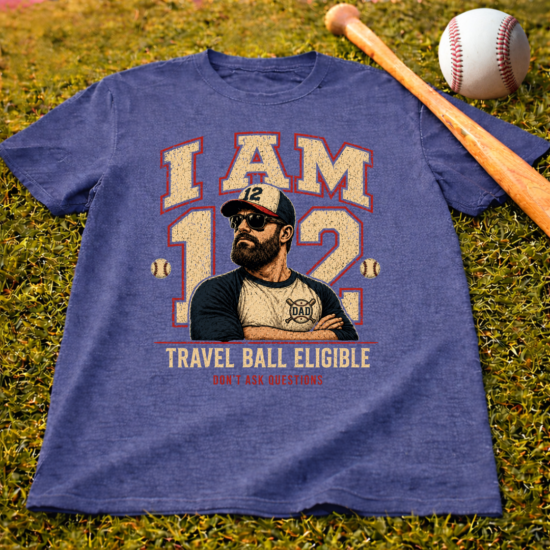 I Am 12 Travel Ball Eligible Baseball T-Shirt