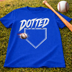 DOTTED Baseball Home Plate Kids Tee - Youth Baseball T-Shirt