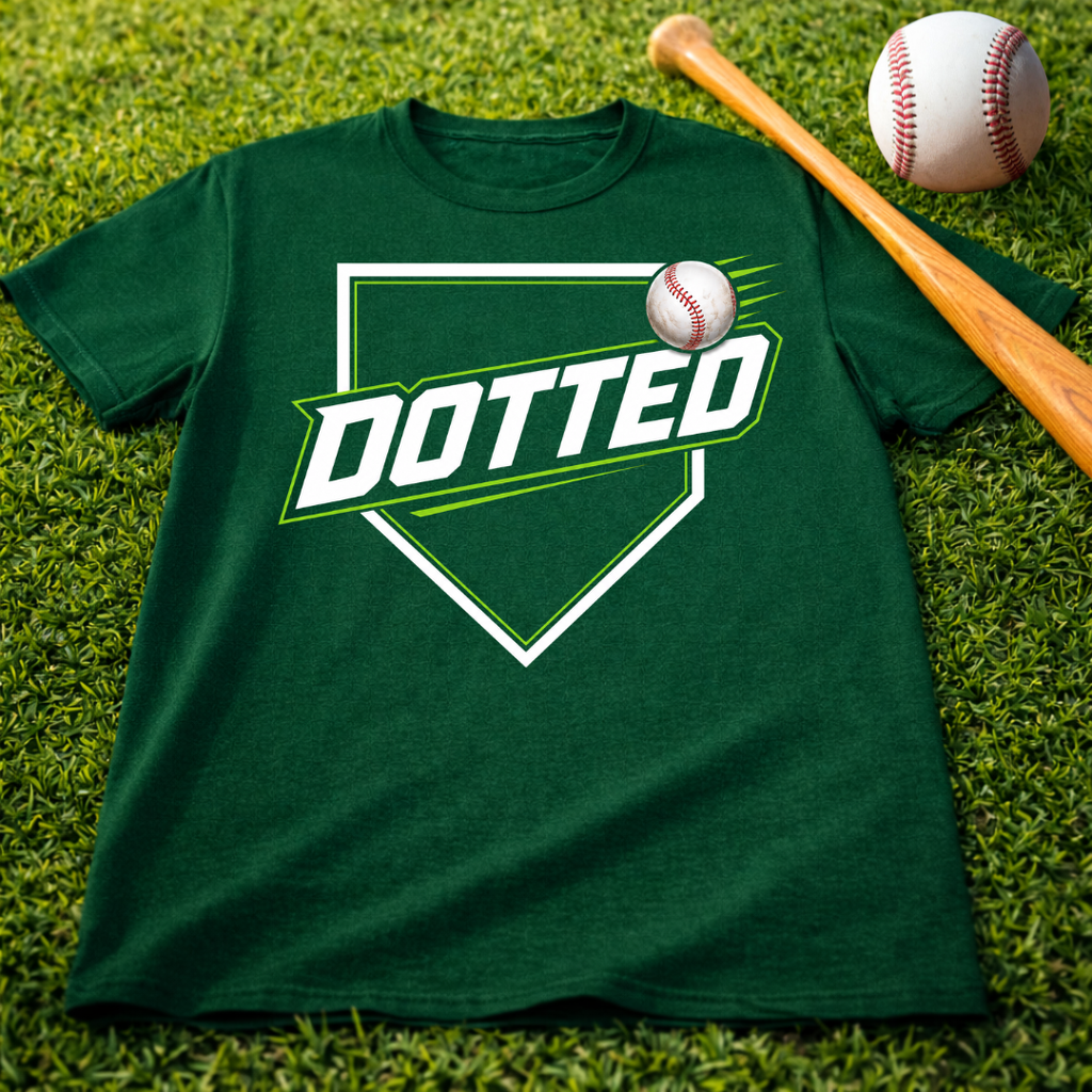 Dotted Baseball Logo T‑Shirt