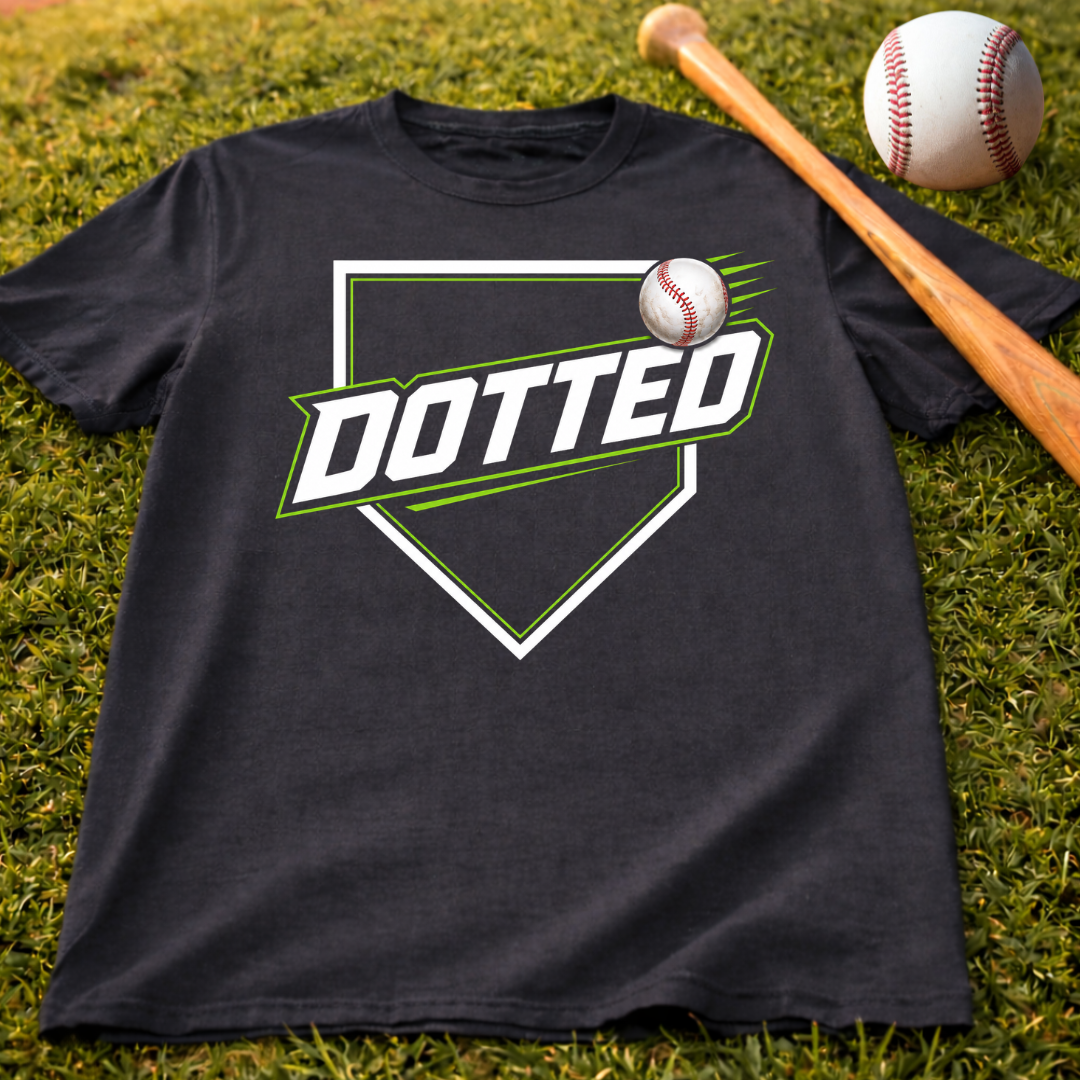 Dotted Baseball Logo T‑Shirt