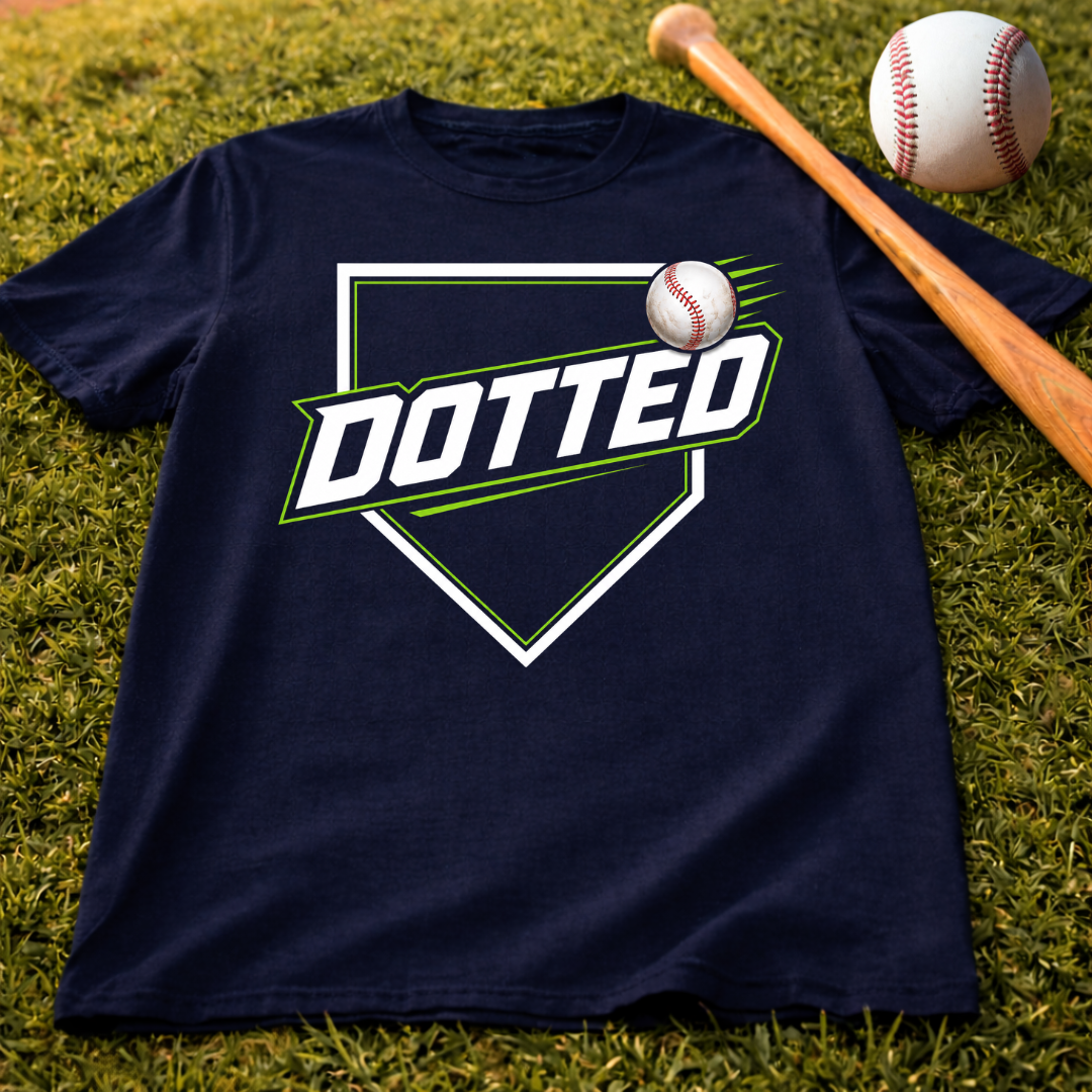 Dotted Baseball Logo T‑Shirt