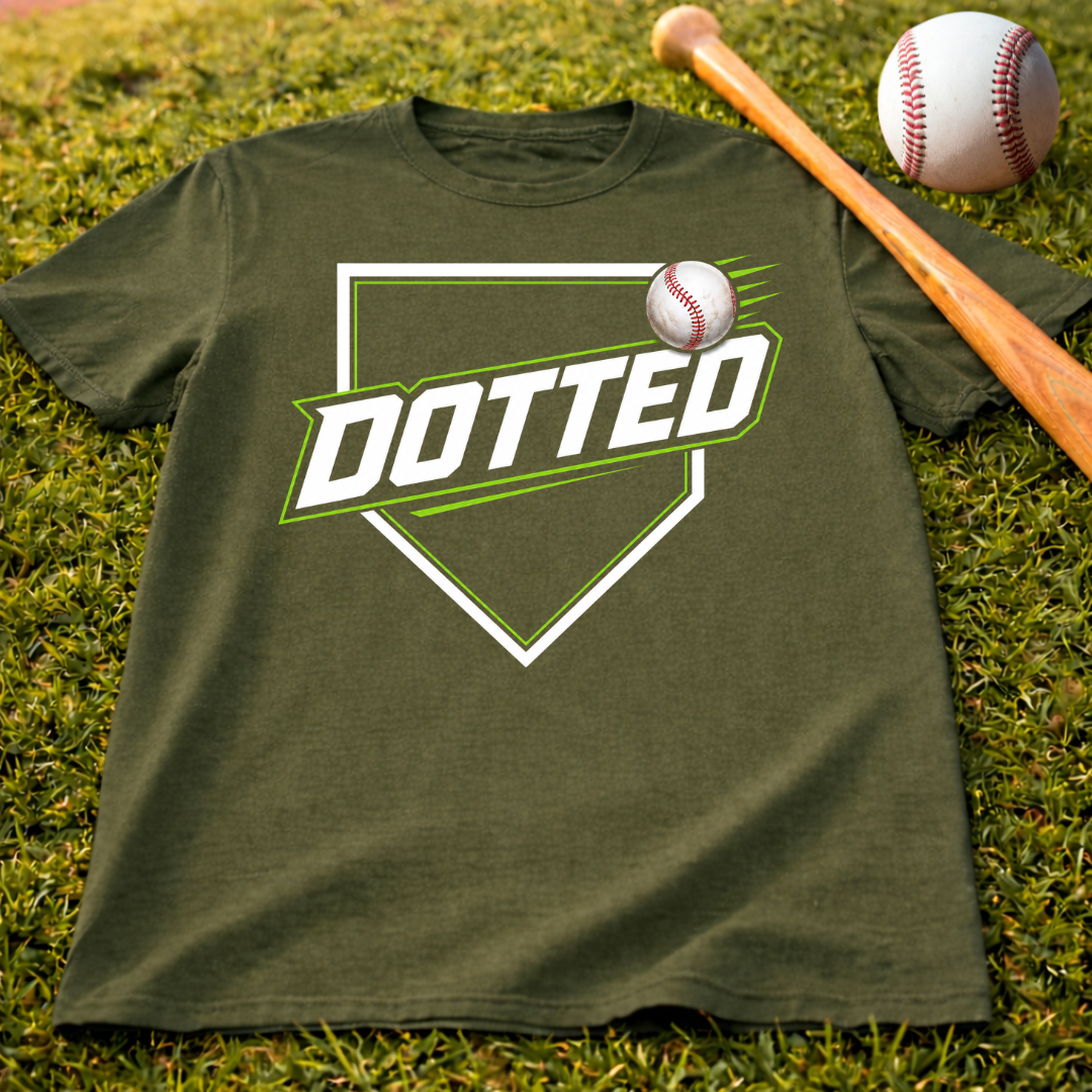 Dotted Baseball Logo T‑Shirt