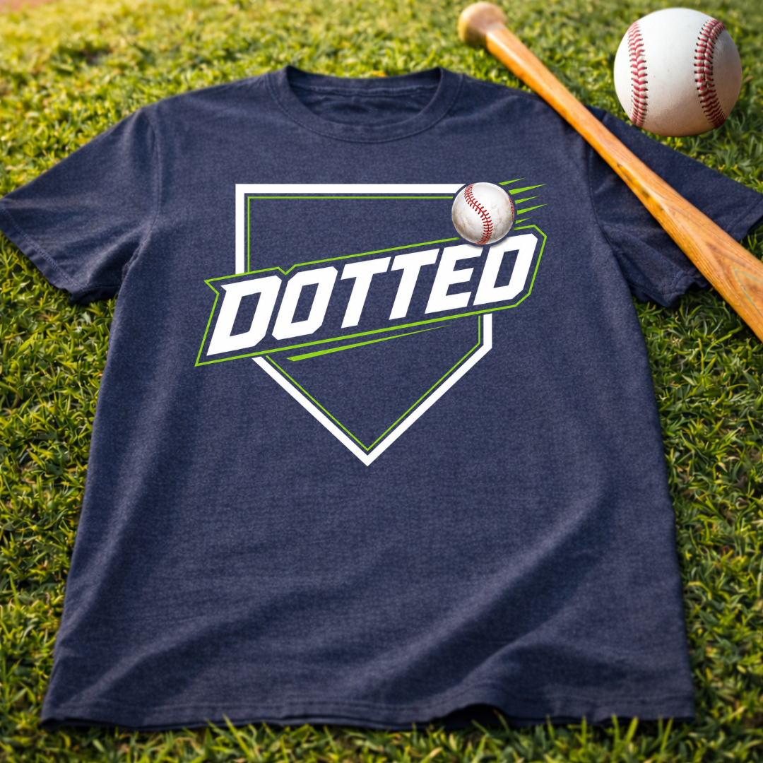 Dotted Baseball Logo T‑Shirt