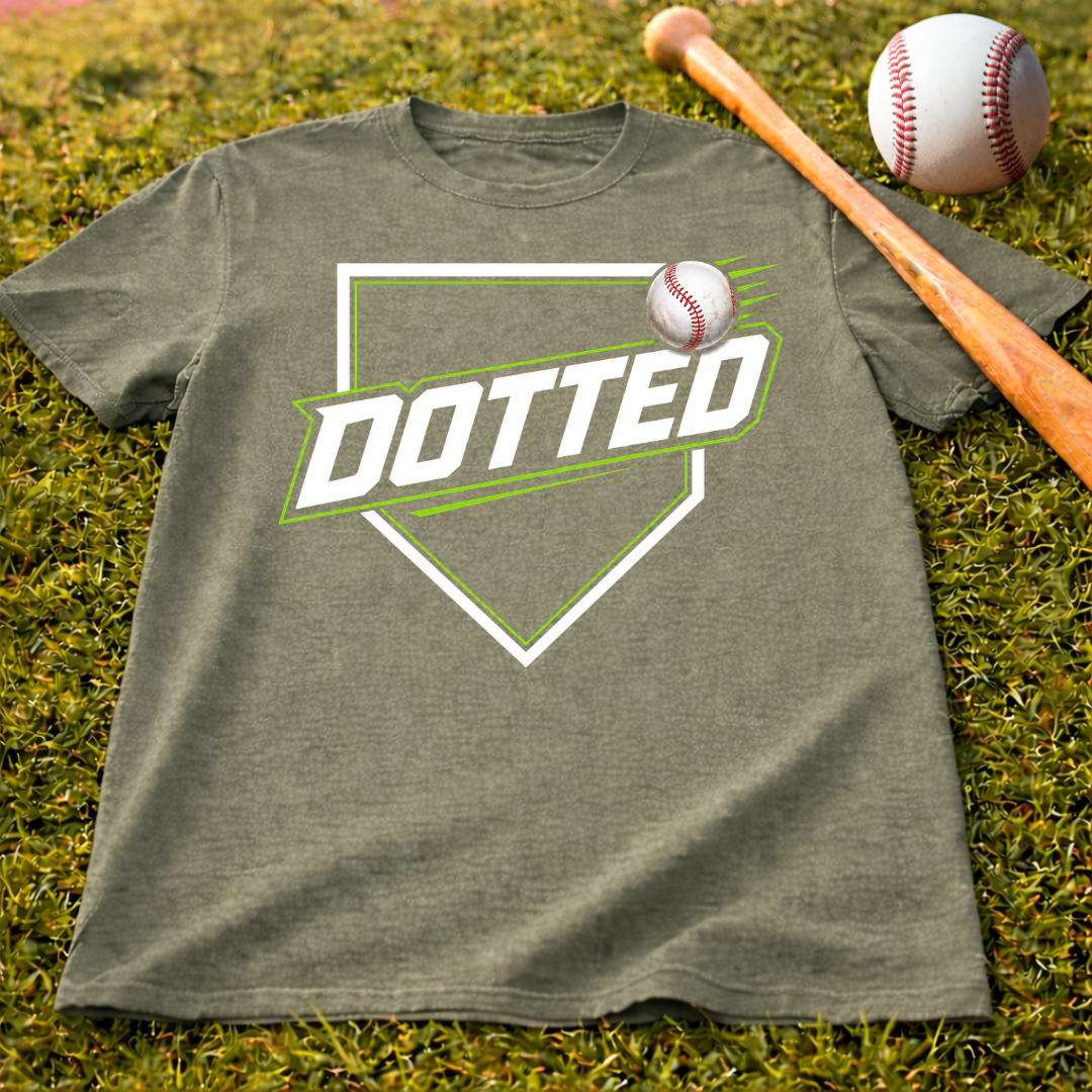 Dotted Baseball Logo T‑Shirt
