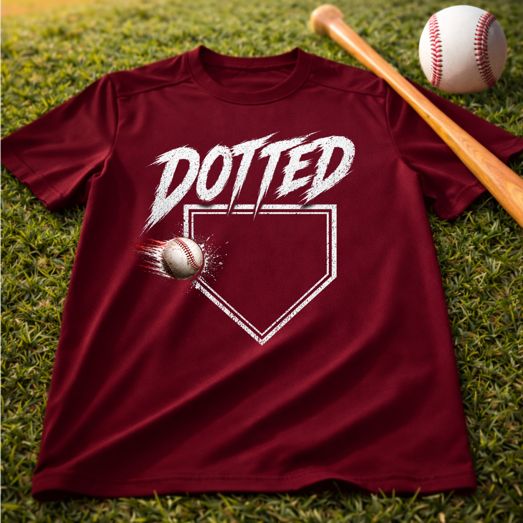 Dotted Dri-Fit Youth Baseball Tee