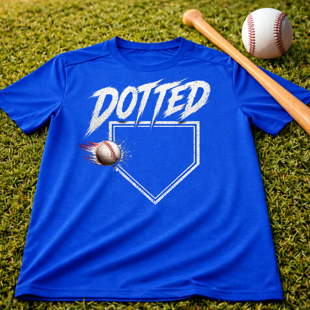 Dotted Dri-Fit Youth Baseball Tee