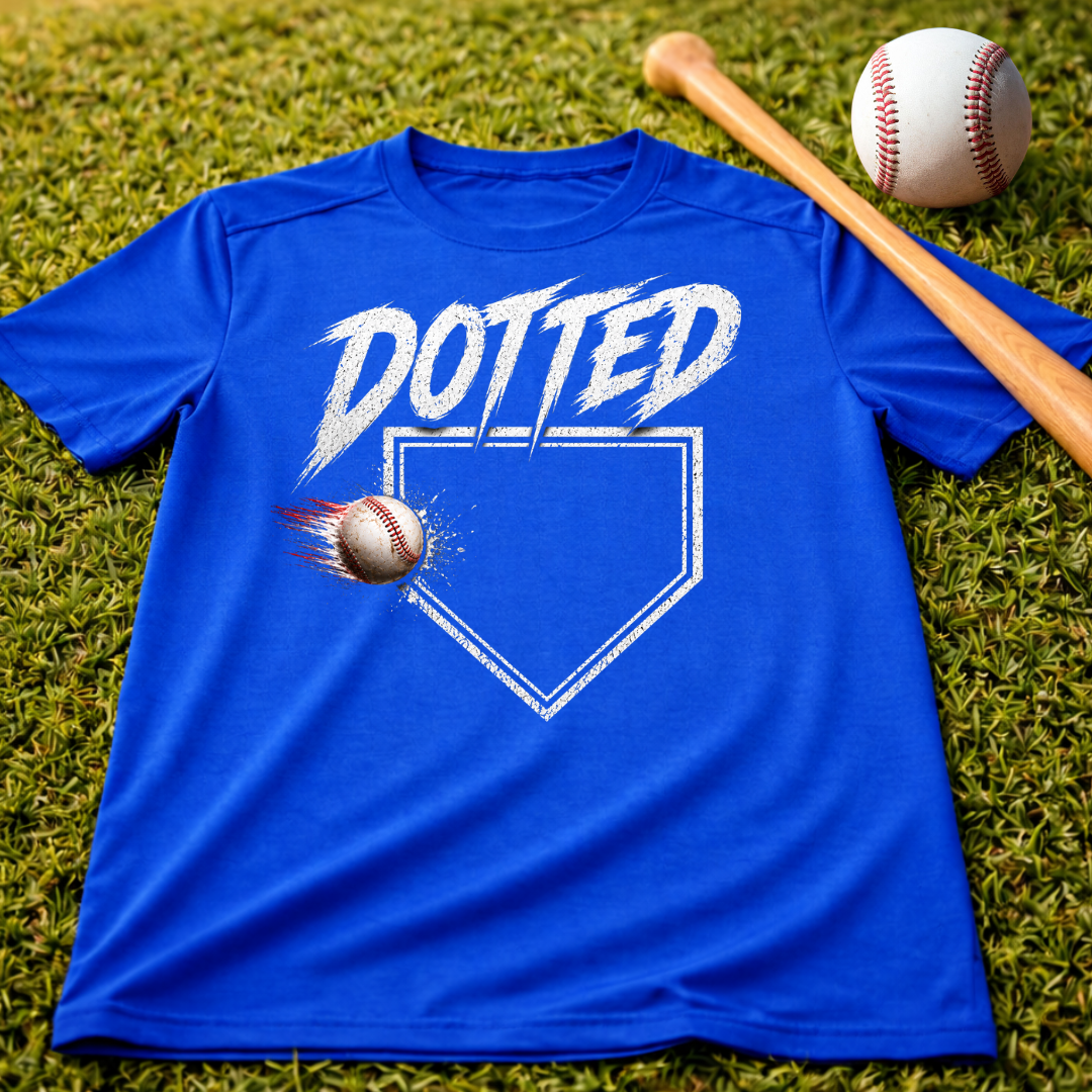 Dotted Dri-Fit Youth Baseball Tee
