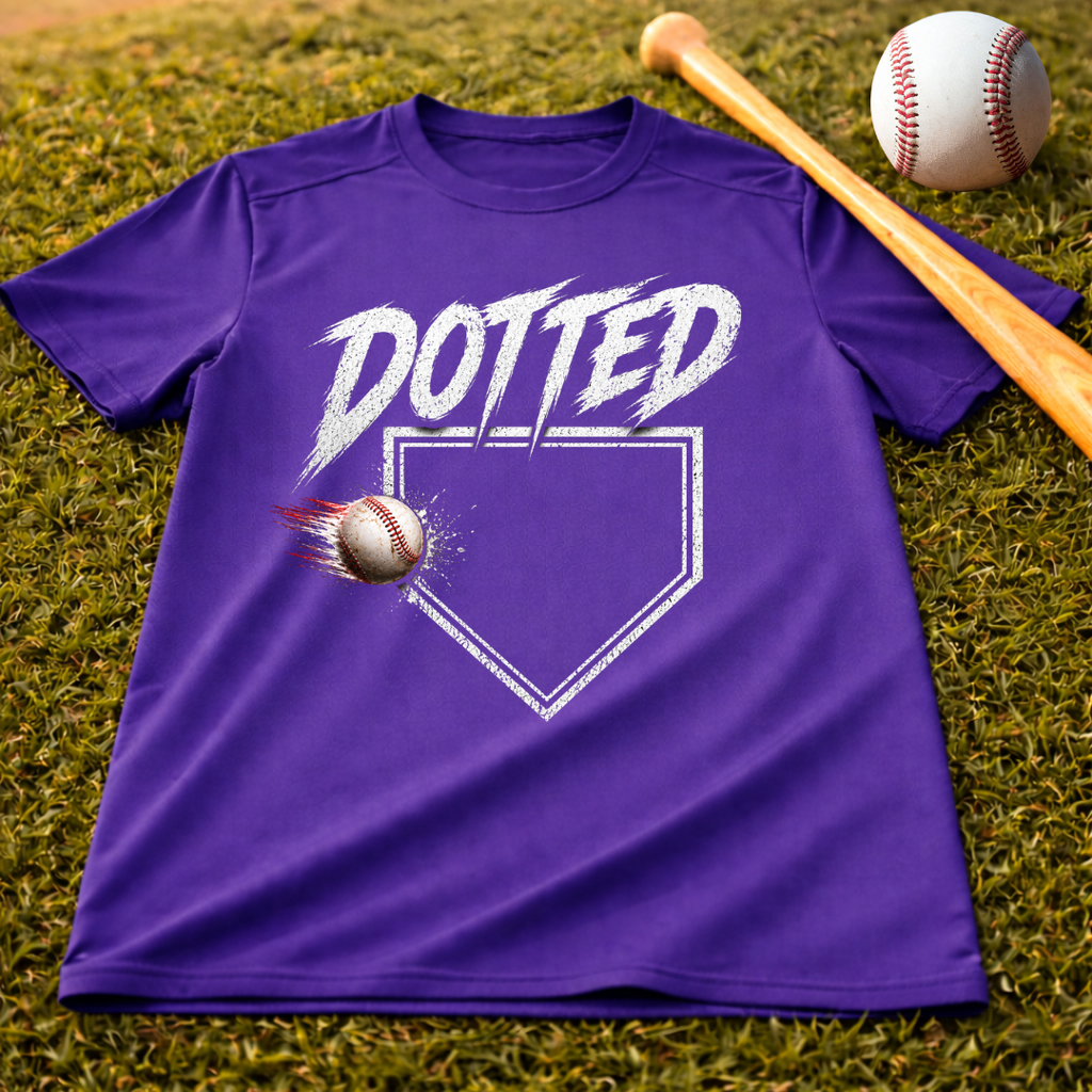 Dotted Dri-Fit Youth Baseball Tee