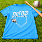 Dotted Dri-Fit Youth Baseball Tee