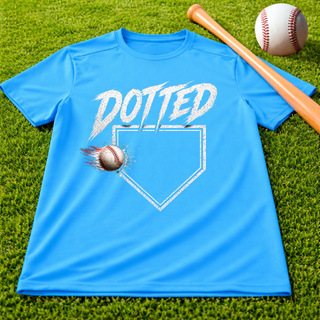 Dotted Dri-Fit Youth Baseball Tee