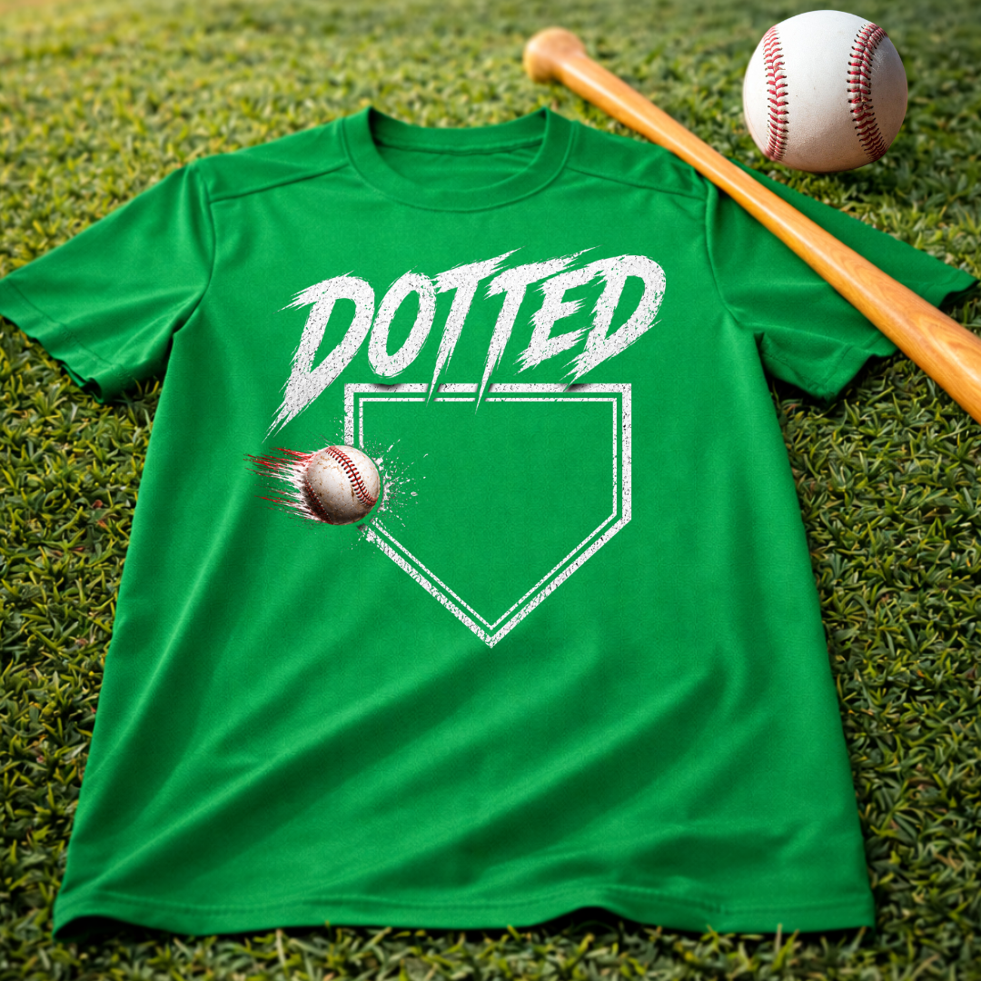 Dotted Dri-Fit Youth Baseball Tee