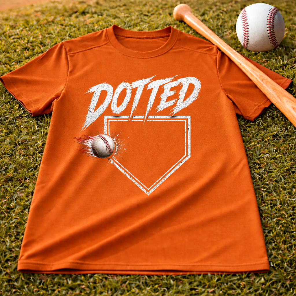 Dotted Dri-Fit Youth Baseball Tee