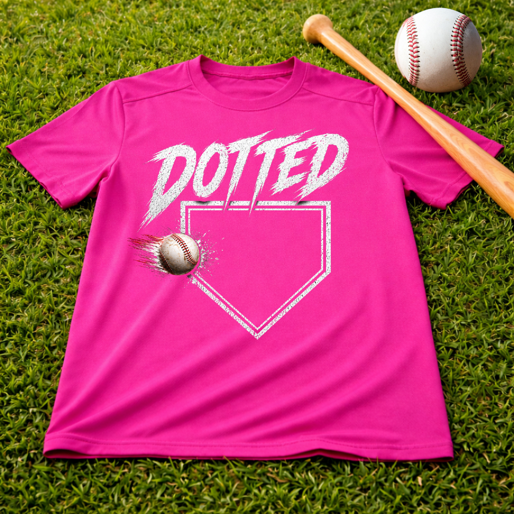 Dotted Dri-Fit Youth Baseball Tee