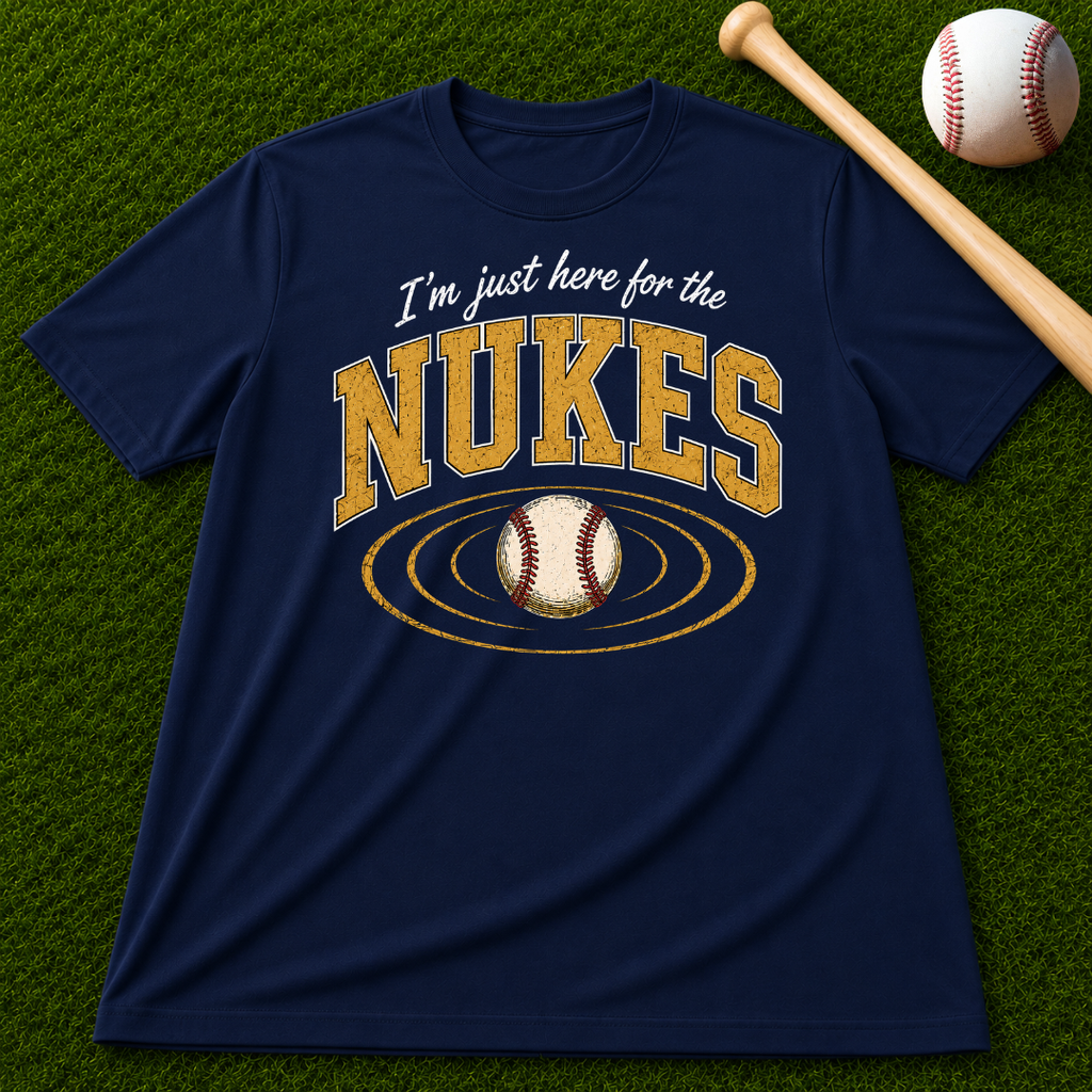 Adult Unisex "I'm Just Here for the Nukes" Comfort Colors T-shirt
