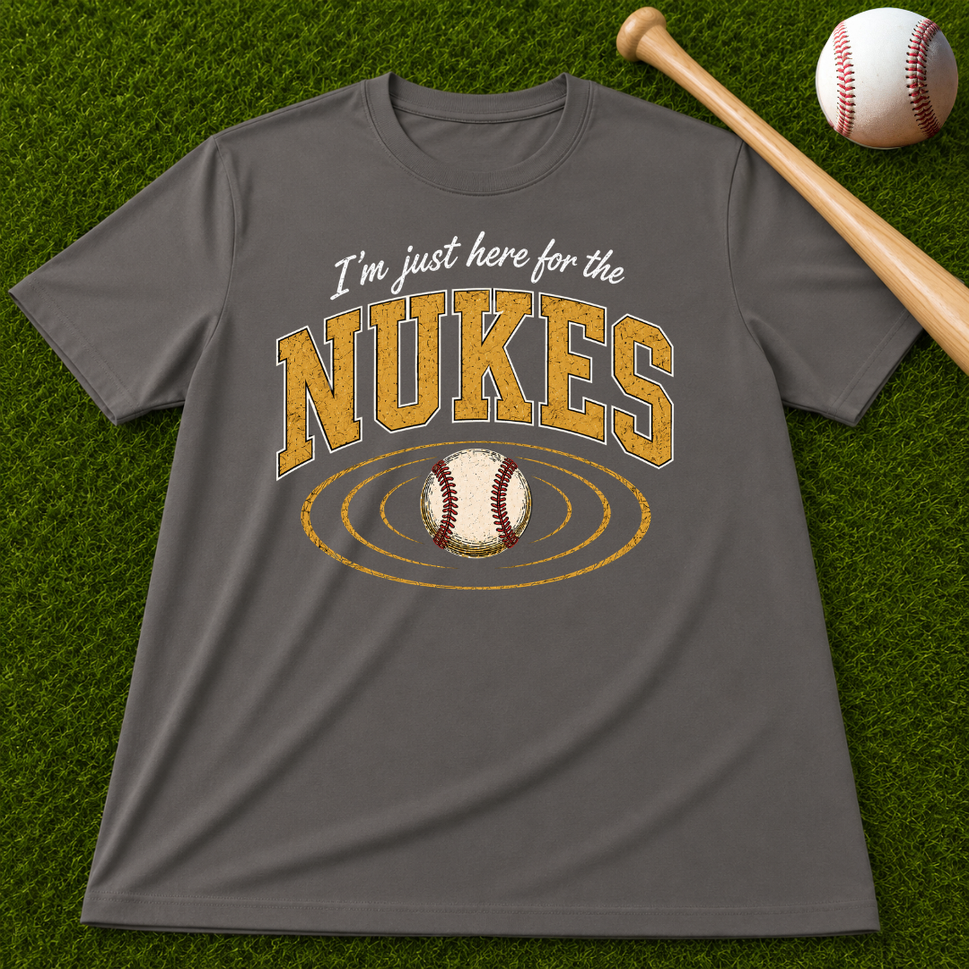 Adult Unisex "I'm Just Here for the Nukes" Comfort Colors T-shirt
