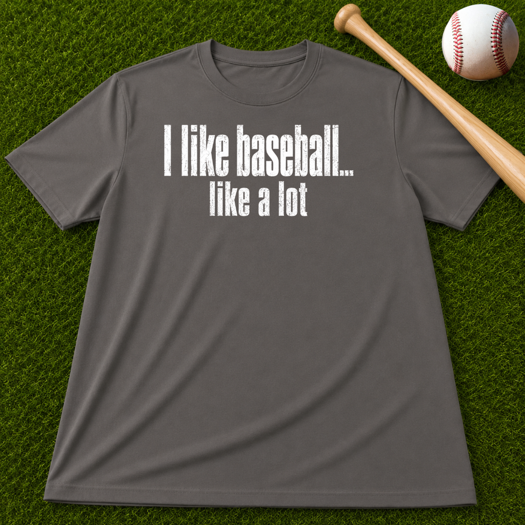 Adult Unisex "I Like Baseball...like a lot Garment-Dyed T-shirt